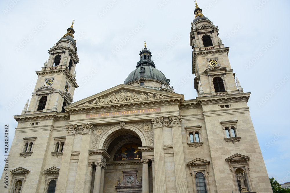 Budapest, Hungary - June 20, 2019: Saint Stephen's Basilica