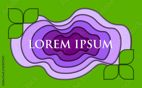 papercut background design vector