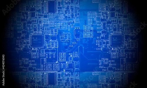 Electronic circuit textures