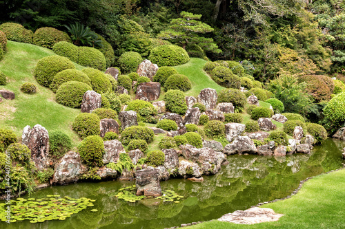 The Scenic Garden at Ryotanji Temple in Hamamatsu, Japan photo