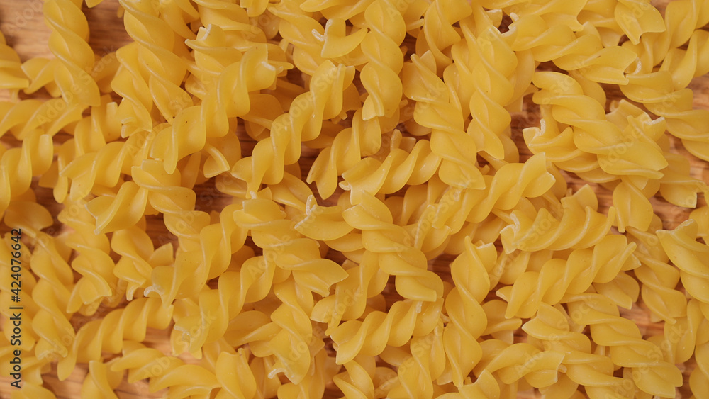 Italian pasta in top-down close up view - beautiful background - studio photography Italian pasta in top-down close up view - beautiful background - studio photography