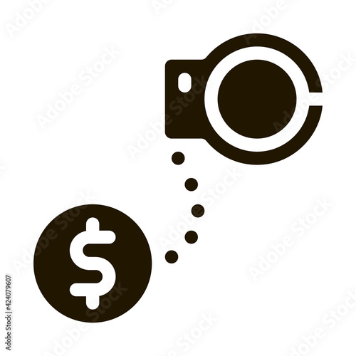 jail or freedom for money bail glyph icon vector. jail or freedom for money bail sign. isolated symbol illustration