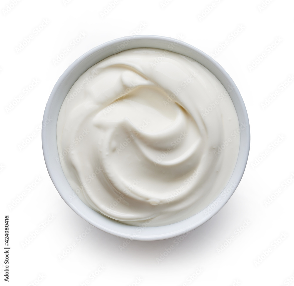 bowl of sour cream bowl of sour cream