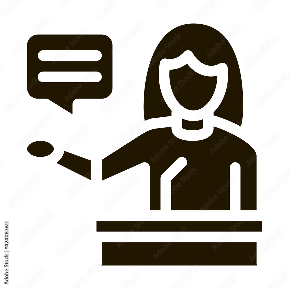 seminar woman teacher glyph icon vector. seminar woman teacher sign. isolated symbol illustration seminar woman teacher glyph icon vector. seminar woman teacher sign. isolated symbol illustration