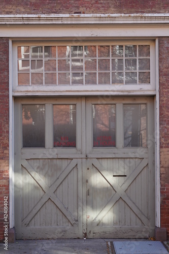 old wooden door