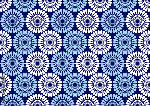 African circle fabric pattern, picture art and abstract background.