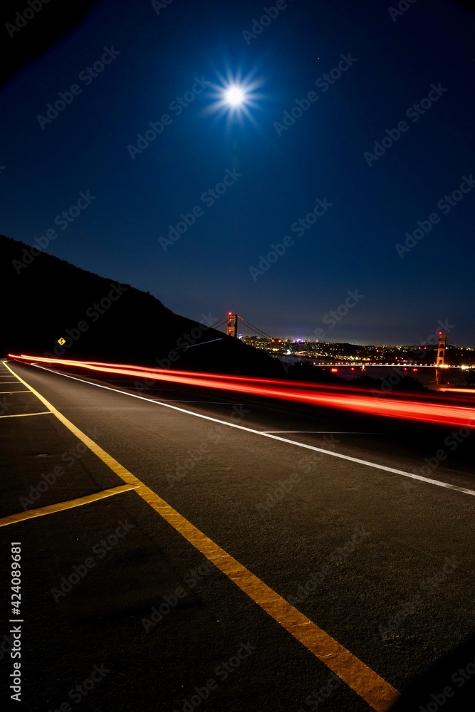 Obraz premium highway at night