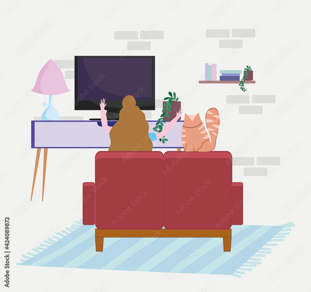 woman watching tv woman watching tv