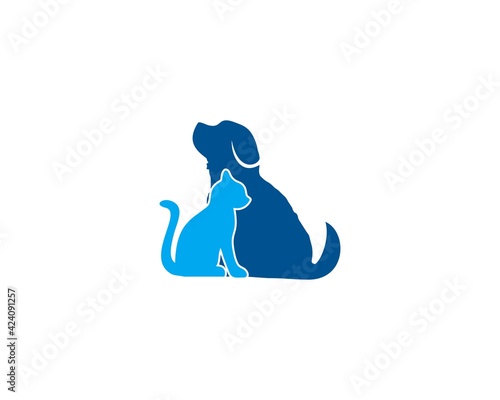 Pet dog and cat Care logo