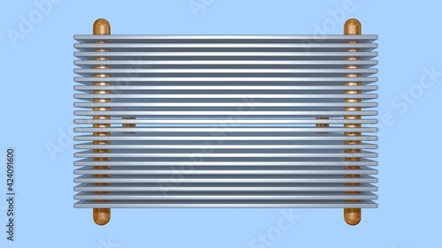 фотографія CPU , electronic , mechanical cooling heat sink with fins