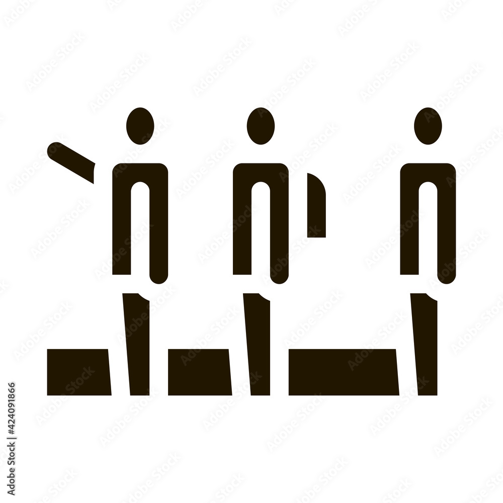 tourists hiking glyph icon vector. tourists hiking sign. isolated symbol illustration tourists hiking glyph icon vector. tourists hiking sign. isolated symbol illustration