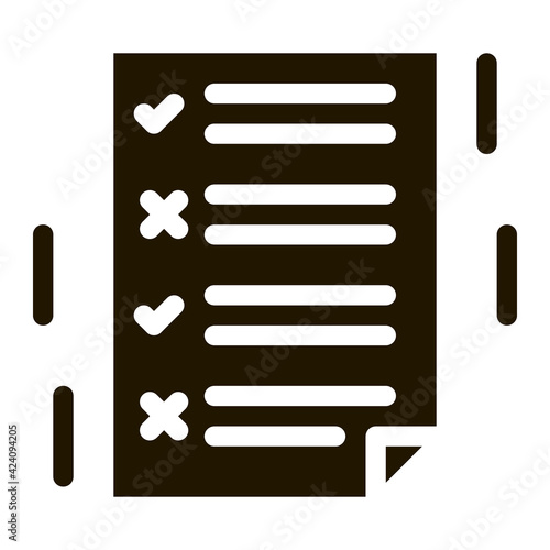 dementia brain test glyph icon vector. dementia brain test sign. isolated symbol illustration