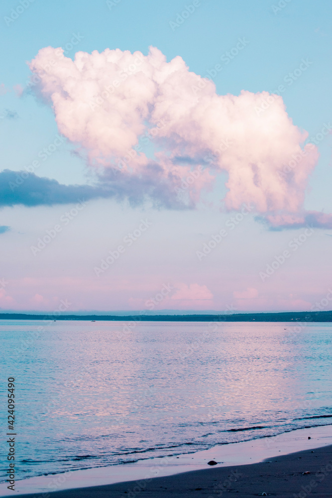 clouds on the sea