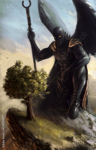 Démon contemplant un arbre