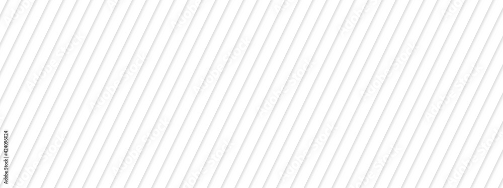 Abstract white striped background with diagonal lines. Vector abstract background for banner design. blend lines with oblique stripe vector illustration	 - obrazy, fototapety, plakaty 