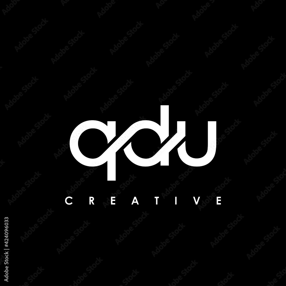 QDU Letter Initial Logo Design Template Vector Illustration QDU Letter Initial Logo Design Template Vector Illustration