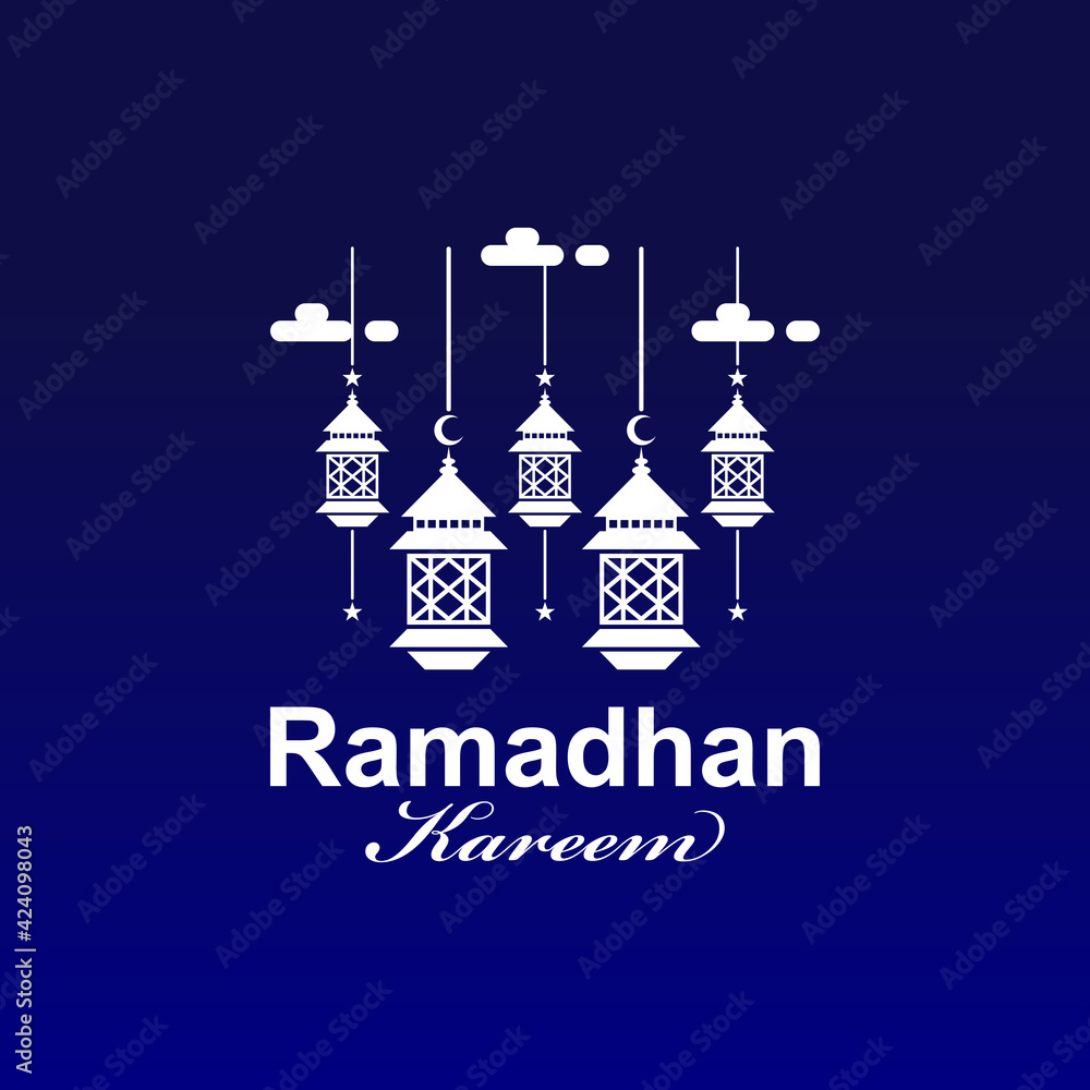 lanterns and clouds for ramadhan logo design lanterns and clouds for ramadhan logo design