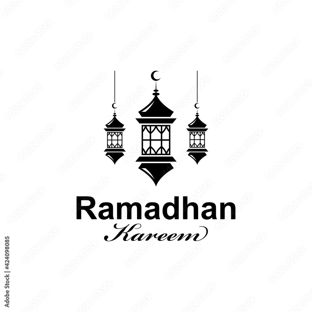 vintage lanterns for ramadhan logo design