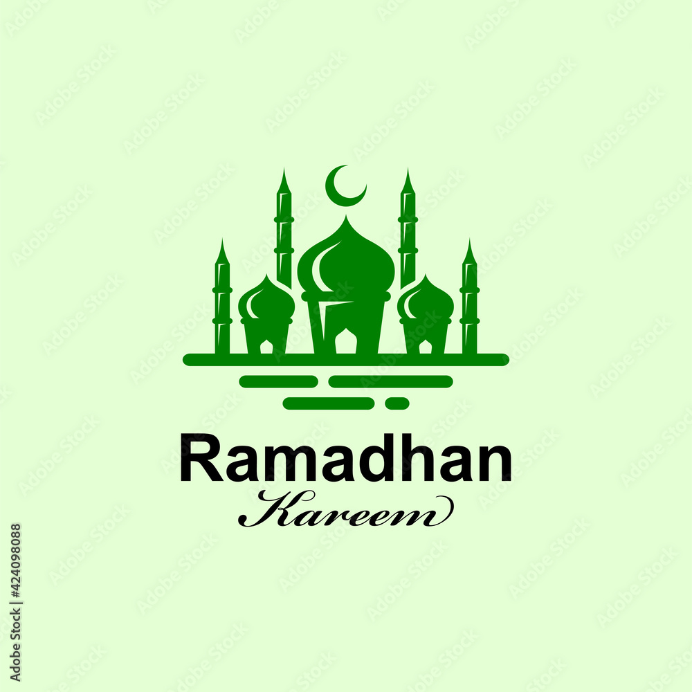 islamic mosque for ramadhan logo design islamic mosque for ramadhan logo design