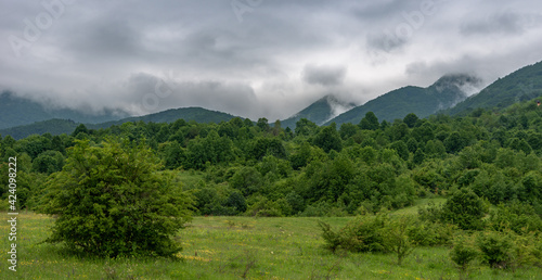 landscape with clouds