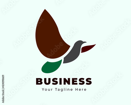 abstract simple dove bird fly illustration logo symbol inspiration