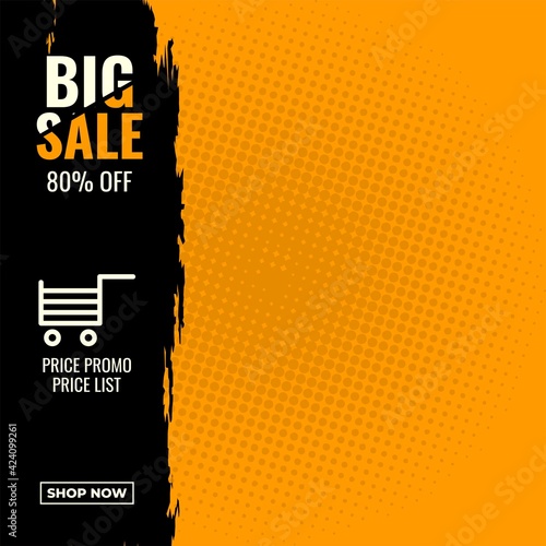 illustration vector graphic of info price list big sale abstract sale banner