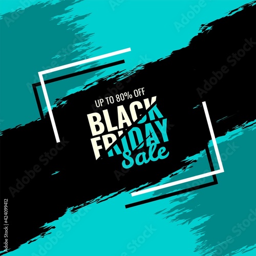 illustration vector graphic abstract black friday banner backlight promotion