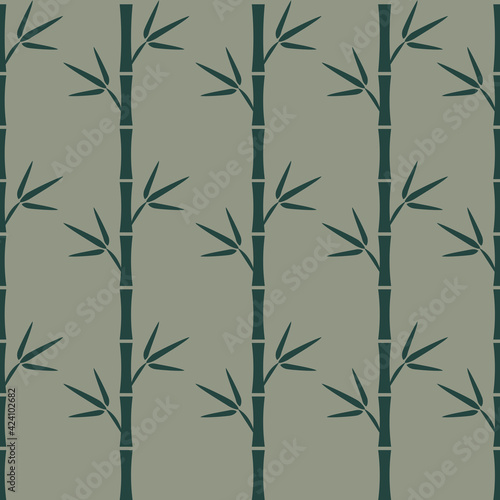 Fototapeta Naklejka Na Ścianę i Meble -  Bamboo seamless pattern