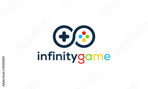 Infinity gaming logo design concept