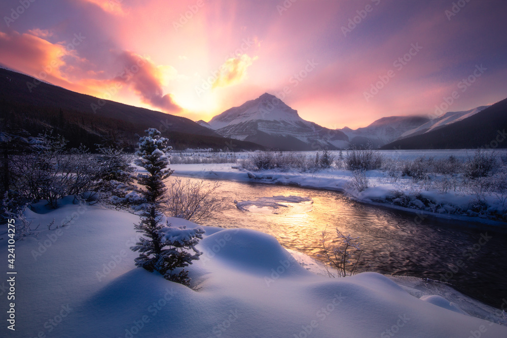 River in Canadian Rockies