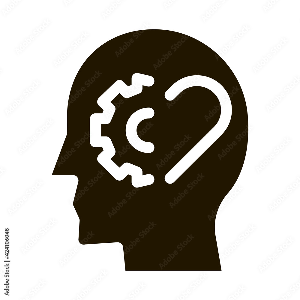 human think about heart health glyph icon vector. human think about heart health sign. isolated symbol illustration human think about heart health glyph icon vector. human think about heart health sign. isolated symbol illustration