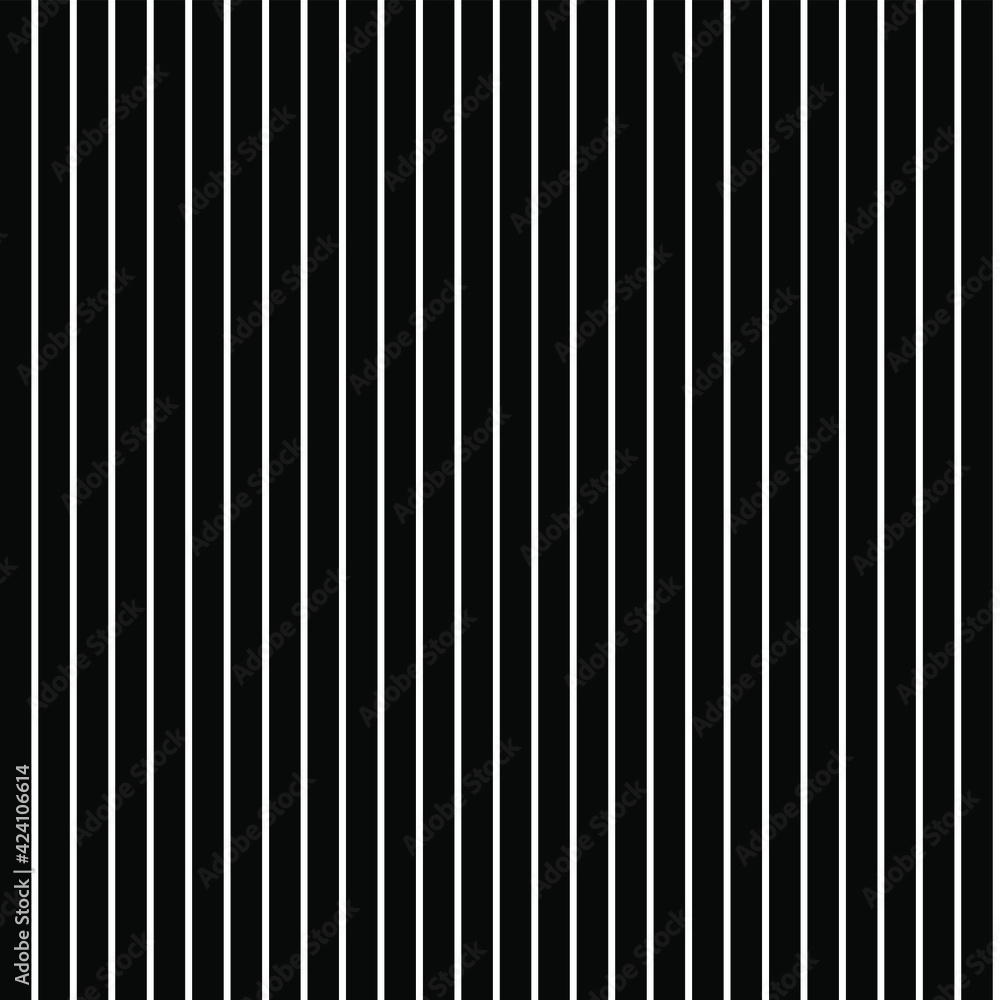 Obraz premium Seamless vector black and white abstract pattern. Straight vertical lines classic background. For fabric, textile, wrapping, cover etc.