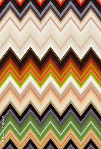chevron zigzag pattern back...