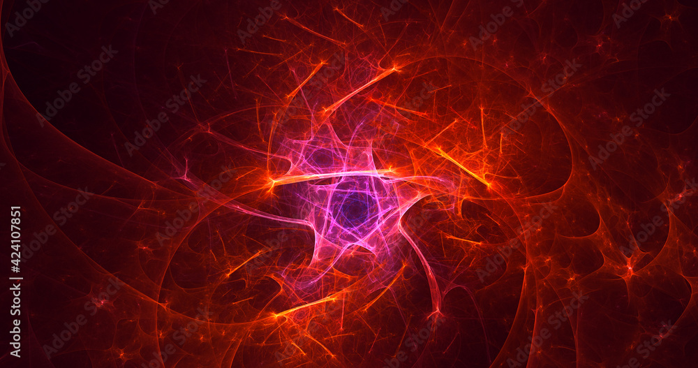 3D rendering abstract multicolor fractal light background 3D rendering abstract multicolor fractal light background