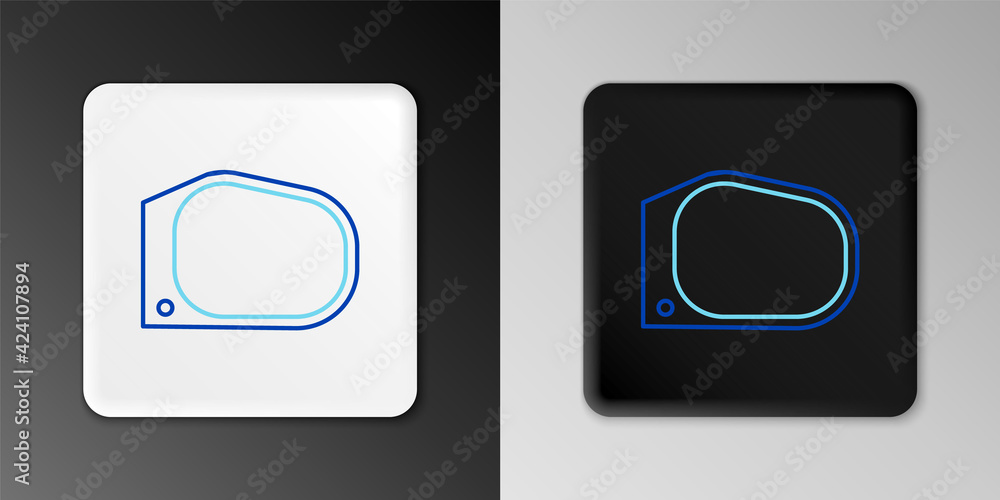 Line Car mirror icon isolated on grey background. Colorful outline concept. Vector Line Car mirror icon isolated on grey background. Colorful outline concept. Vector