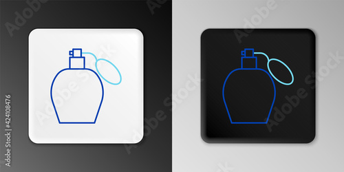 Line Perfume icon isolated on grey background. Colorful outline concept. Vector