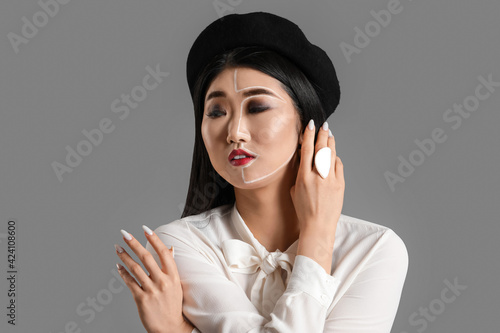 Portrait of fashionable Asi...