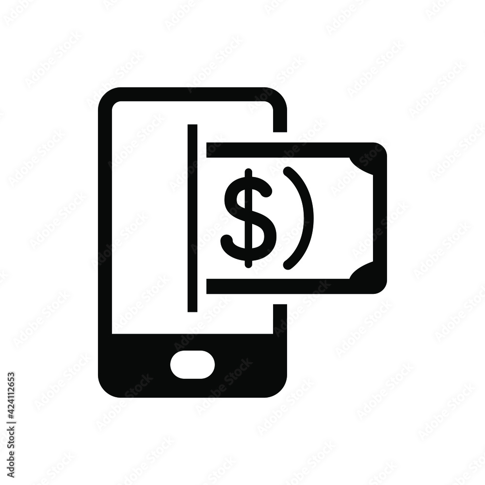 Mobile banking icon Mobile banking icon