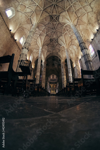 church inside in belem lisbon