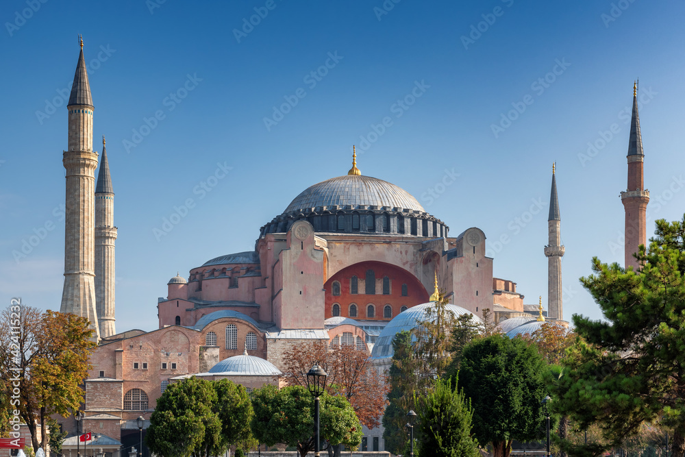 Hagia Sophia Grand Mosque in Istanbul, Turkey.
