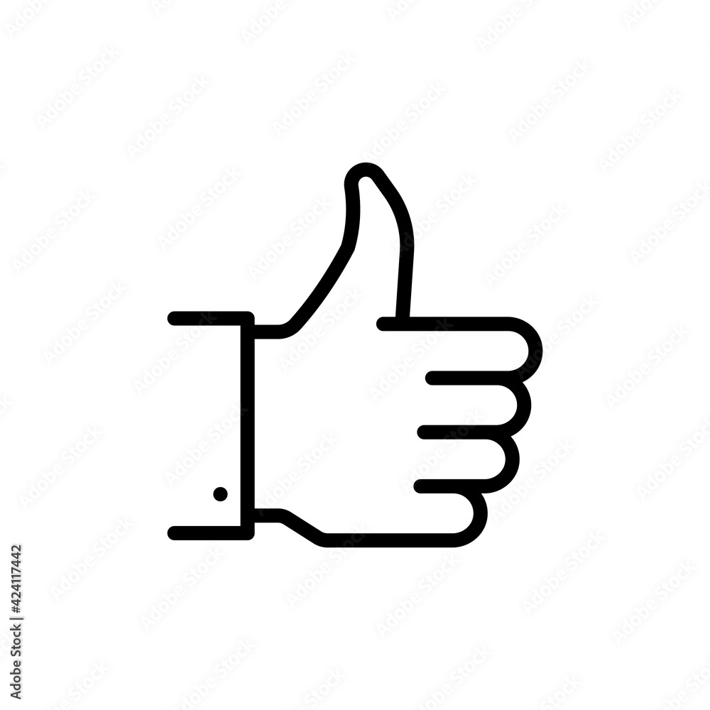 like sign, line icon - vector illustration eps10 like sign, line icon - vector illustration eps10
