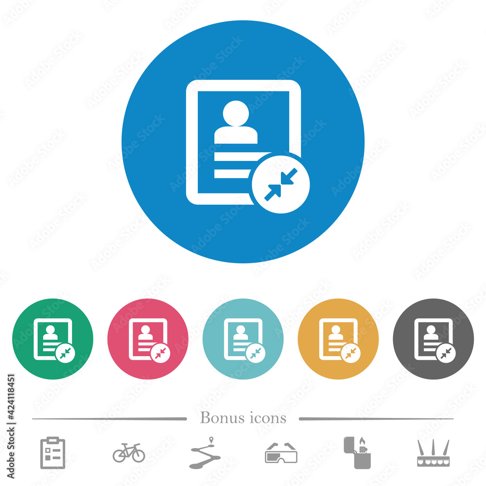 Reduce contact flat round icons Reduce contact flat round icons