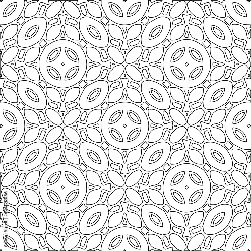 Geometric vector pattern with triangular elements. Seamless abstract ornament for wallpapers and backgrounds. Black and white colors. Geometric vector pattern with triangular elements. Seamless abstract ornament for wallpapers and backgrounds. Black and white colors.