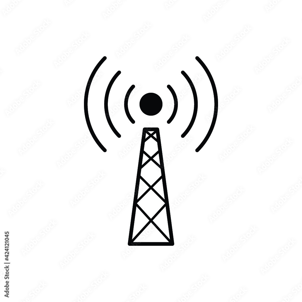 broadcast, transmitter antenna icon design broadcast, transmitter antenna icon design
