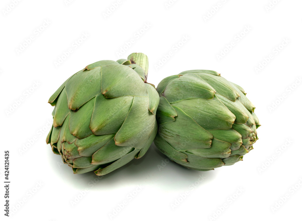Fresh Artichoke, Green Artichokes, Raw Edible Cynara Flower Fresh Artichoke, Green Artichokes, Raw Edible Cynara Flower