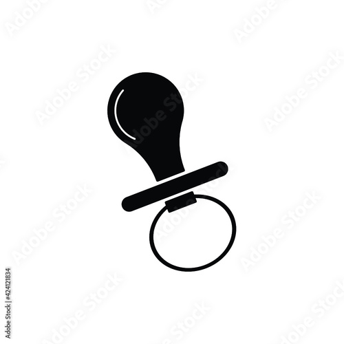 Baby pacifier icon