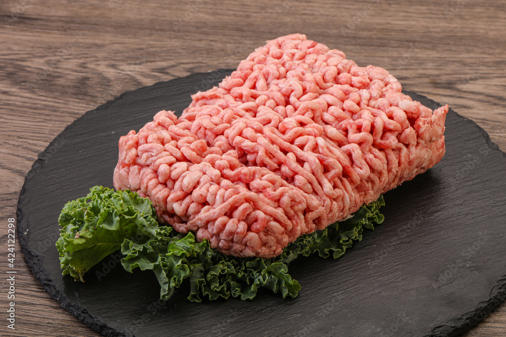 Raw pork minced meat for cooking Raw pork minced meat for cooking