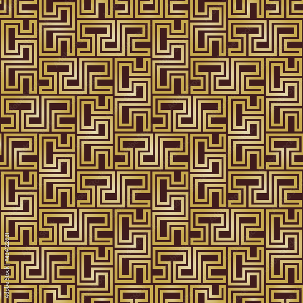 Seamless Geometric Brown and Golden Background Seamless Geometric Brown and Golden Background