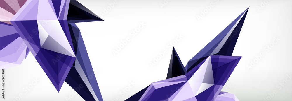 Vector 3d triangles and pyramids abstract background for business or technology presentations, internet posters or web brochure covers Vector 3d triangles and pyramids abstract background for business or technology presentations, internet posters or web brochure covers