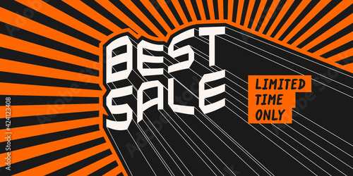 Sale banner. Modern backgrounds with abstract elements and dynamic shapes. Template for design and creative ideas.